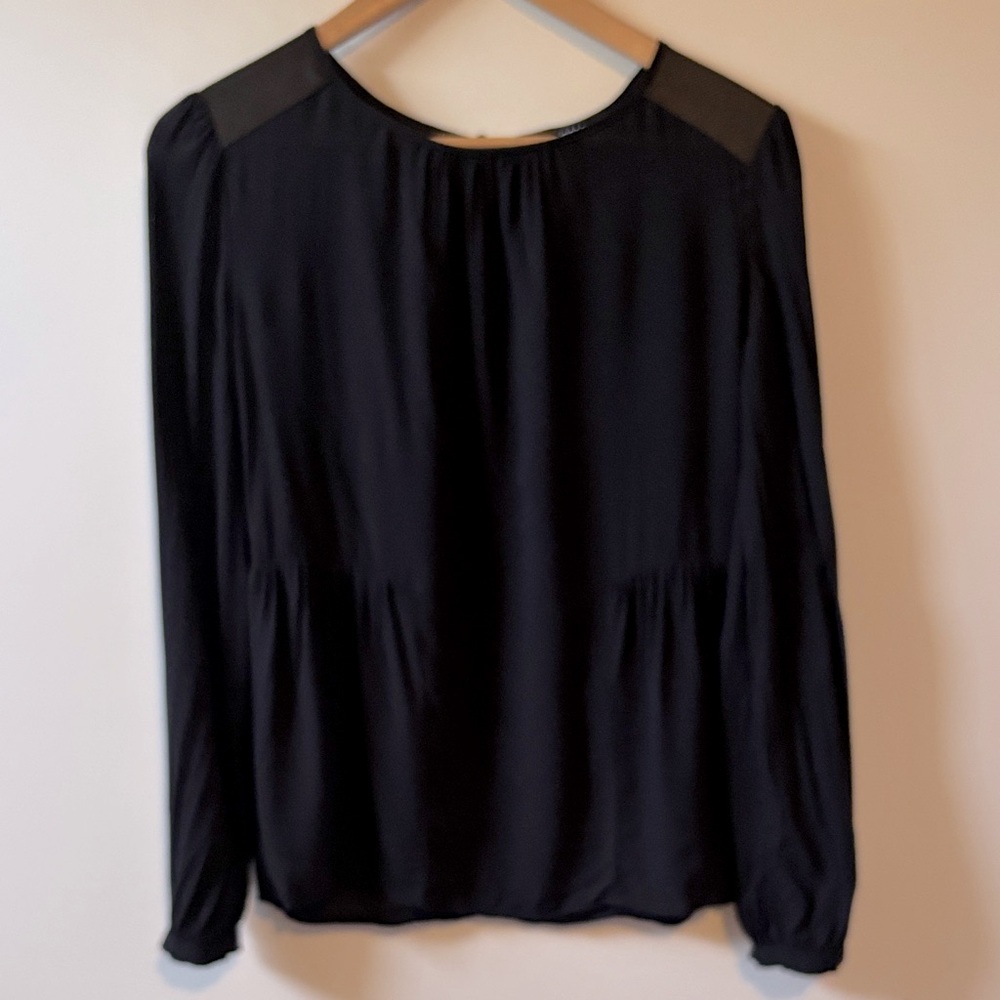 Como Black Elegant Black Women's Top